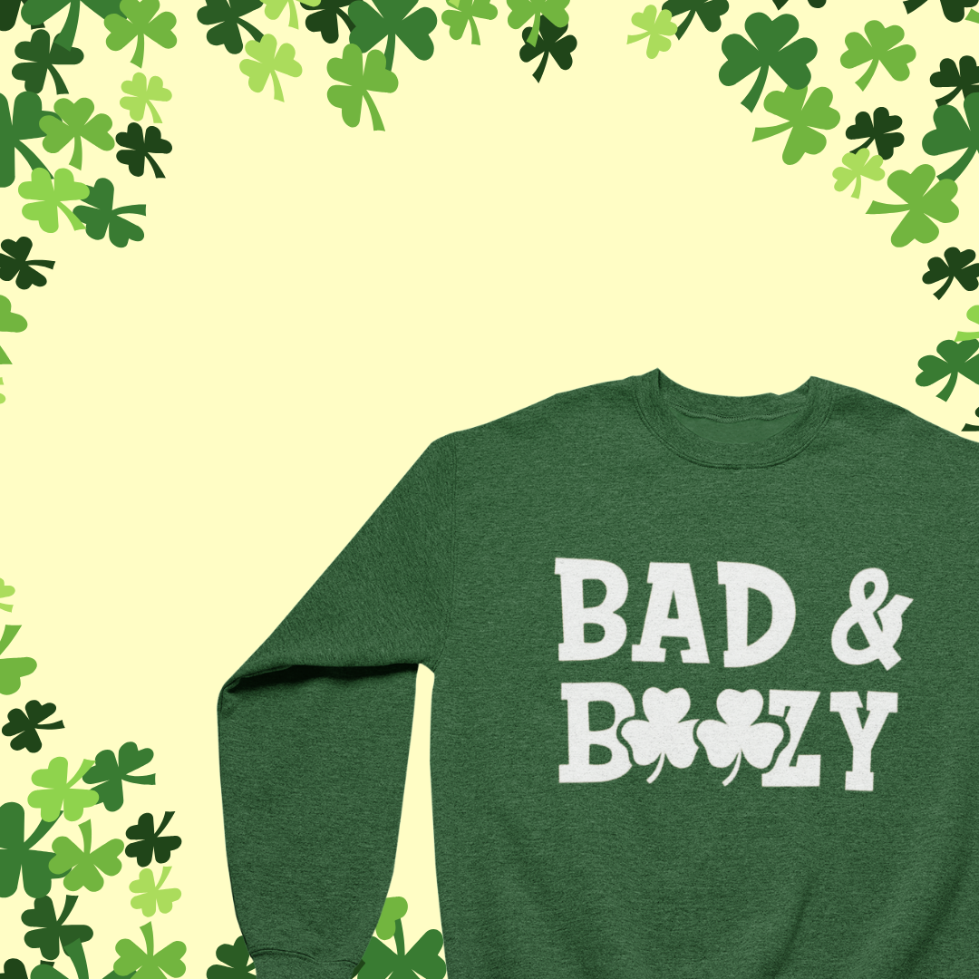 Sweat-shirt ras du cou Bad and Boozy – L'ambiance de fête ultime