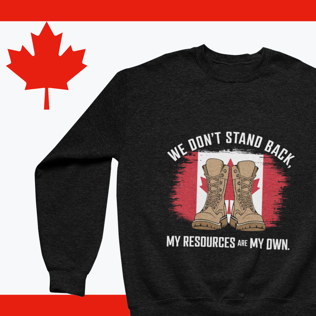 Pull ras du cou « Achetez canadien » | Soutenez les produits locaux... ou sinon Bottes Moose Goose