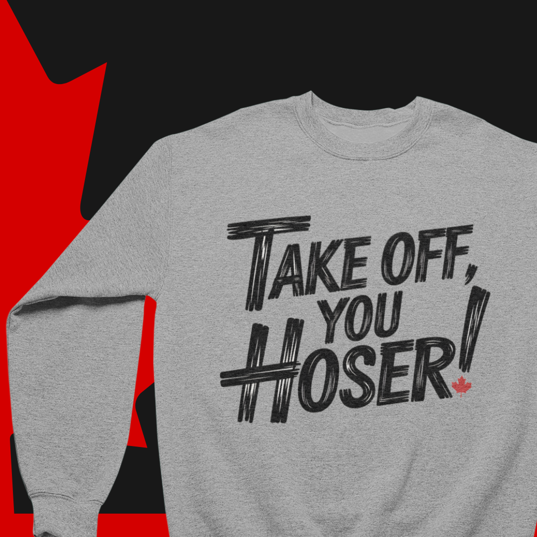 Sweat-shirt ras du cou « Décolle, espèce de sergent ! » – Argot canadien classique