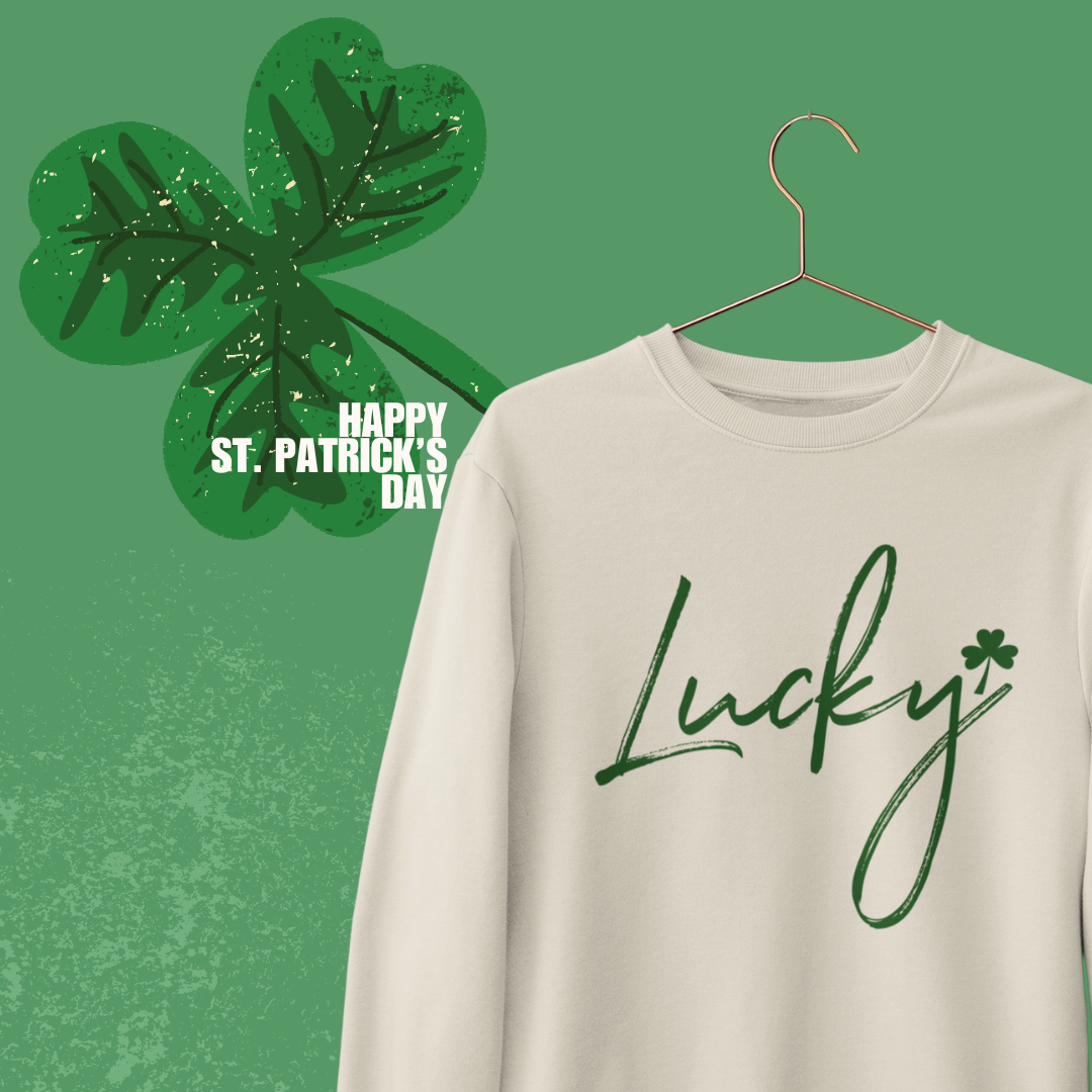 Sweat-shirt ras du cou porte-bonheur – Répandez la chance avec style !