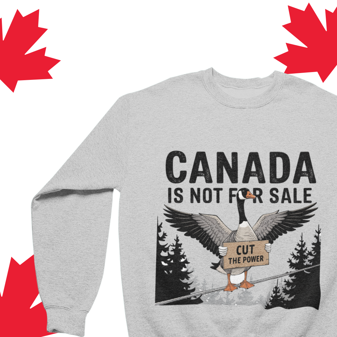 Col ras du cou « Achetez canadien » | Soutenez les produits locaux... ou sinon Moose goose