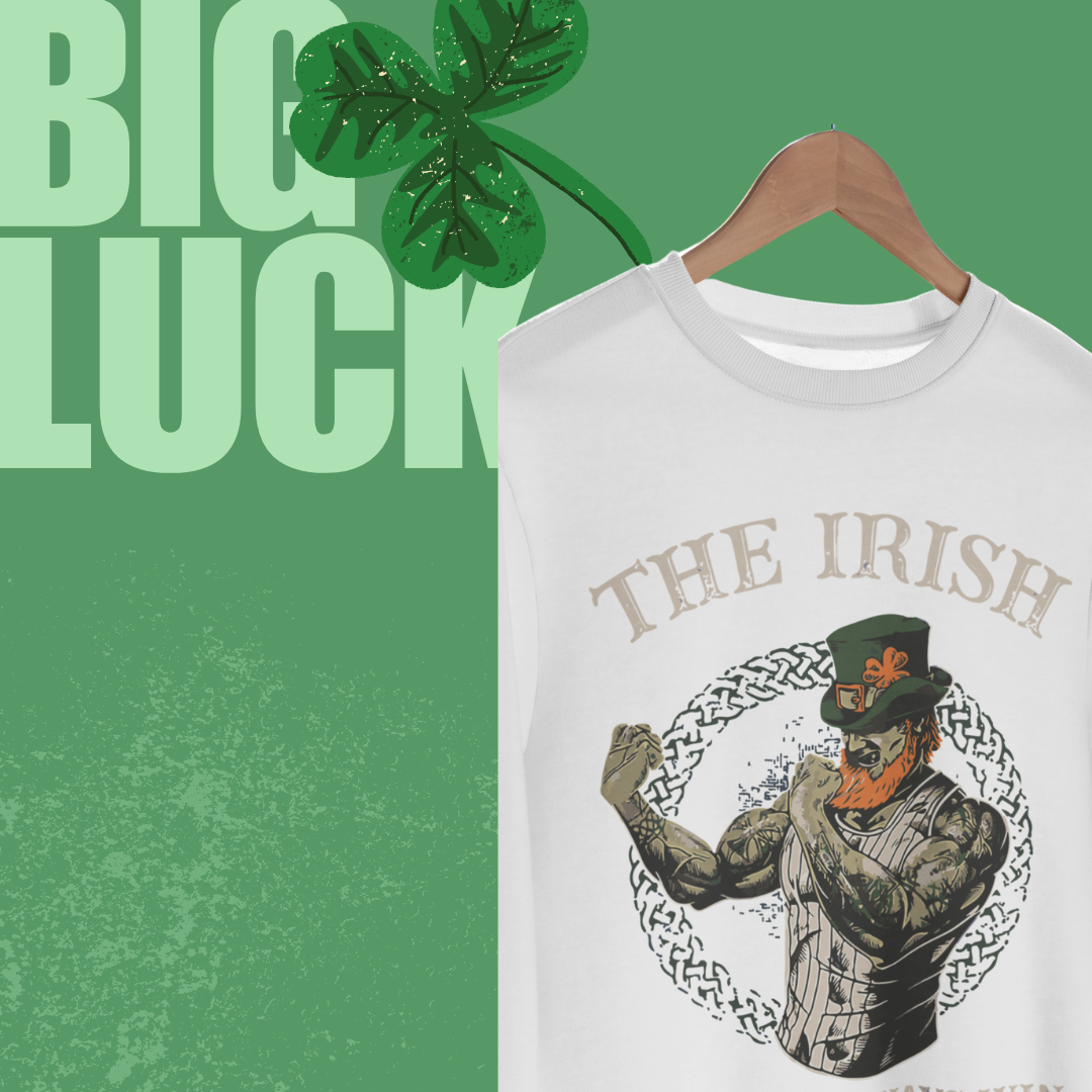 Sweat-shirt ras du cou fier d'être irlandais – Portez votre héritage avec fierté !