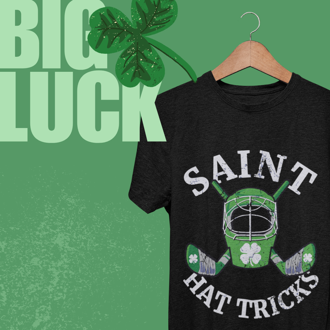 Sweat-shirt ras du cou de hockey Happy Saint Hatricks – Célébrez les buts et les bons moments !