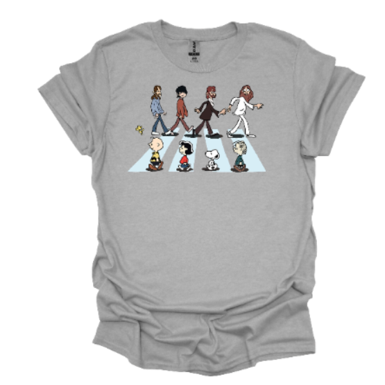 Cartoon music t shirt grey