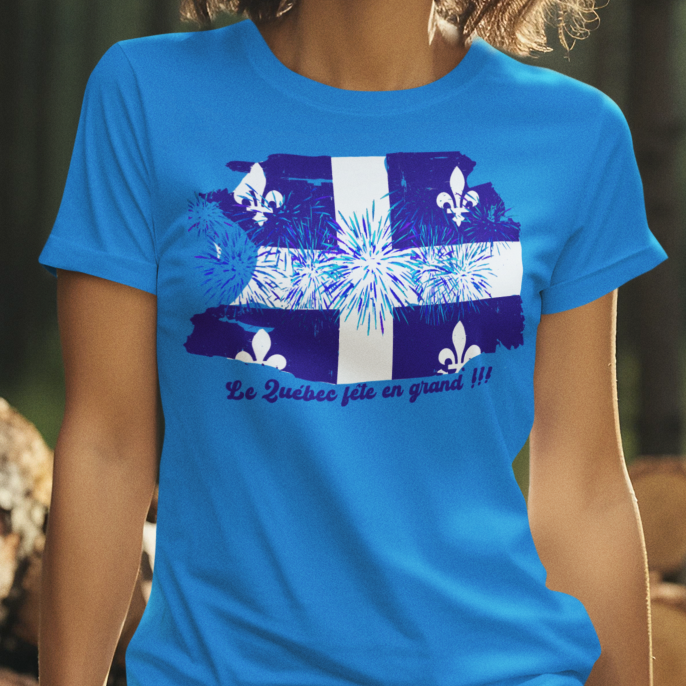 Le Québec fete en grand t shirt