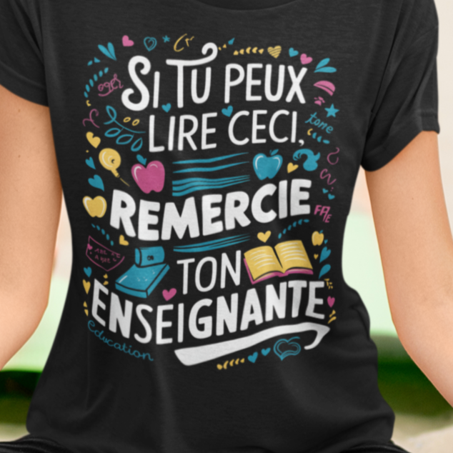 t shirt enseignante