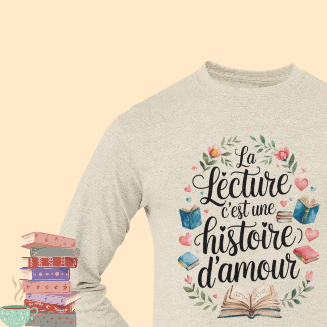 La Lecture, C'est Une Histoire d'Amour T-Shirt | Parfait pour les amateurs de livres adultes