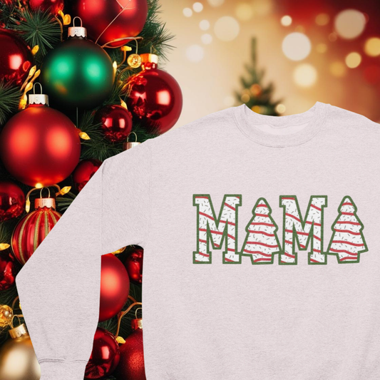 Pull ras du cou MAMA de Noël