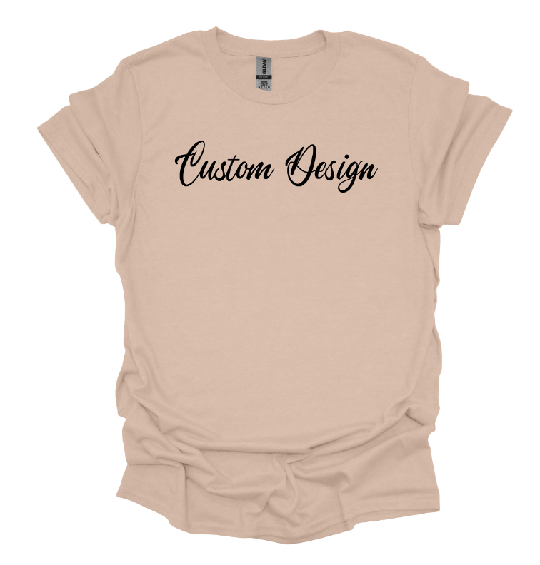 Custom design T shirt / Custom design crew neck Adult