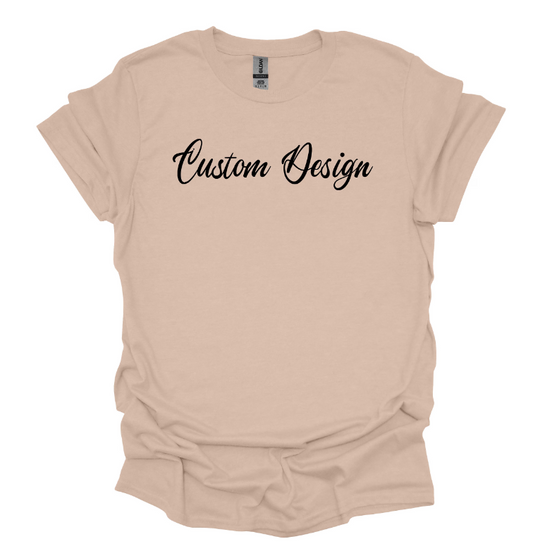 Custom design T shirt / Custom design crew neck Adult