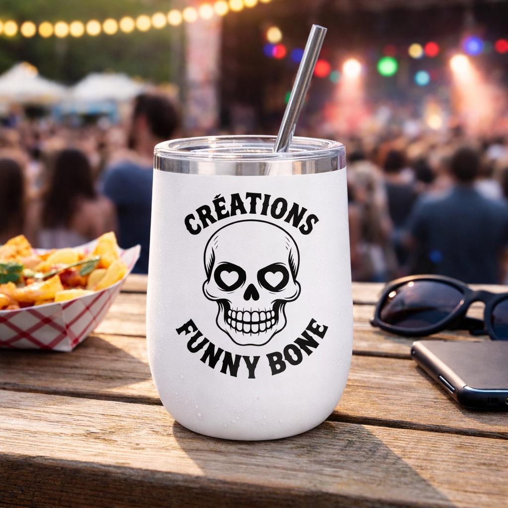 Custom 12 oz Double-Wall Stainless Steel Cup