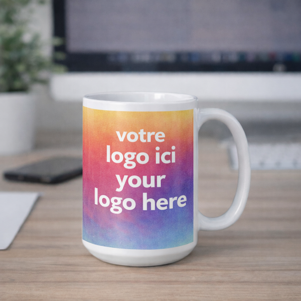 Custom 11 oz White Ceramic Coffee Mug