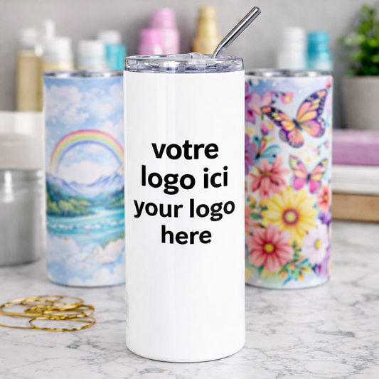 Gobelet isotherme personnalisé de 590 ml en acier inoxydable