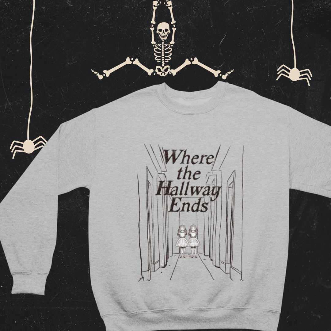 grey halloween crew neck