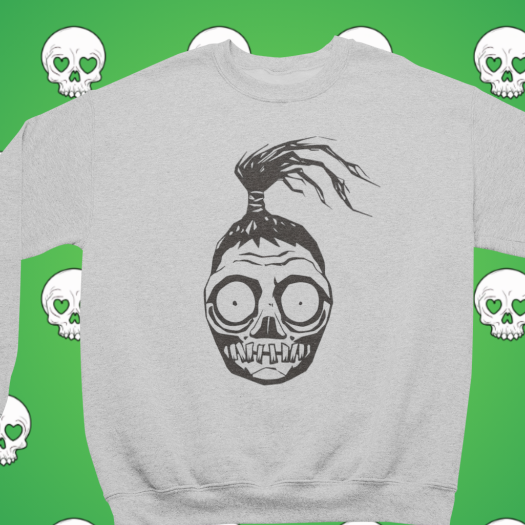 Beetlejuice Shrunken Head Crew Neck Sweatshirt Toddler