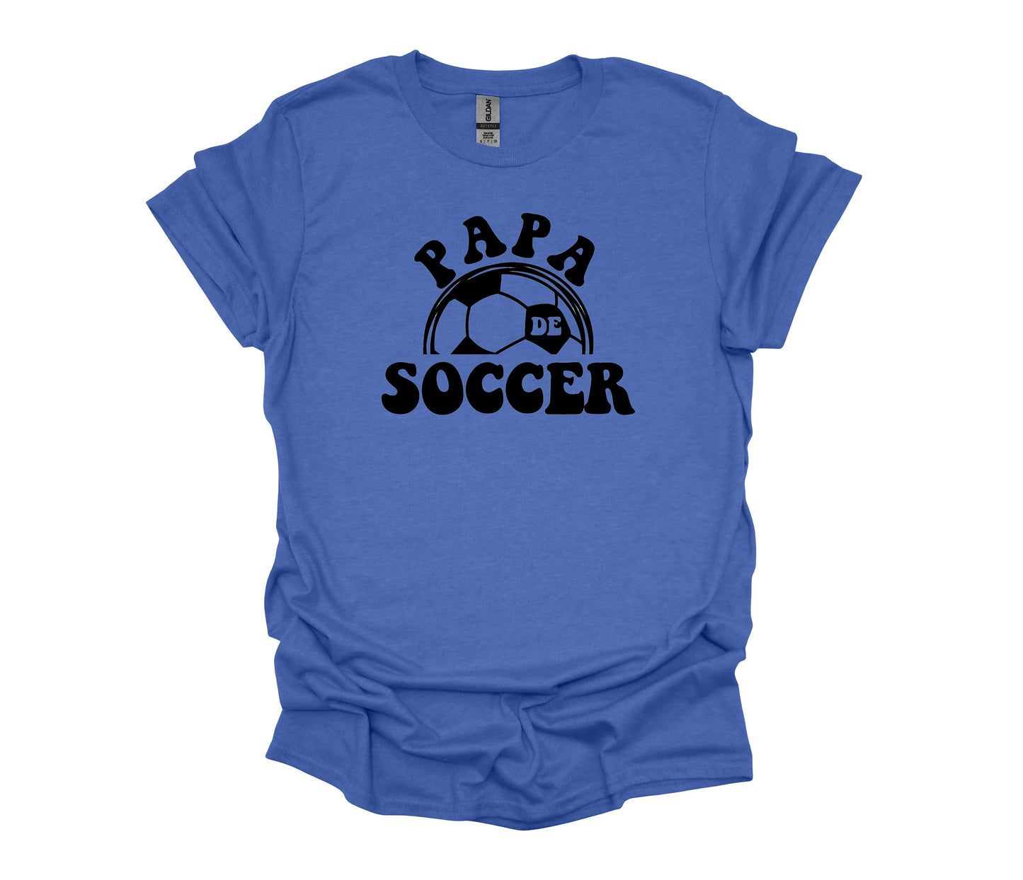 t-shirt maman de football / t-shirt papa de football / col rond sport