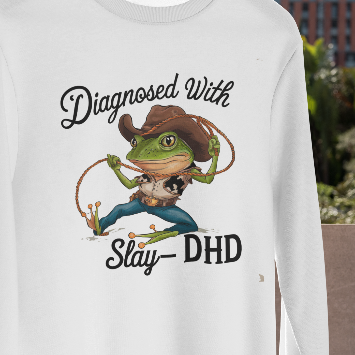 ADHD long sleeve white