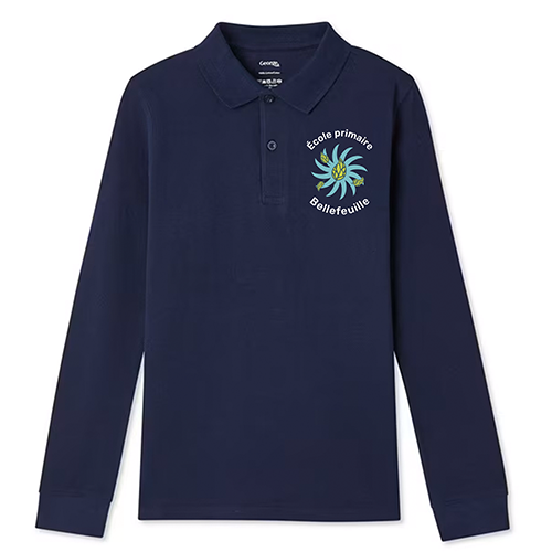 Polo manches longues Ecole Bellefeuille