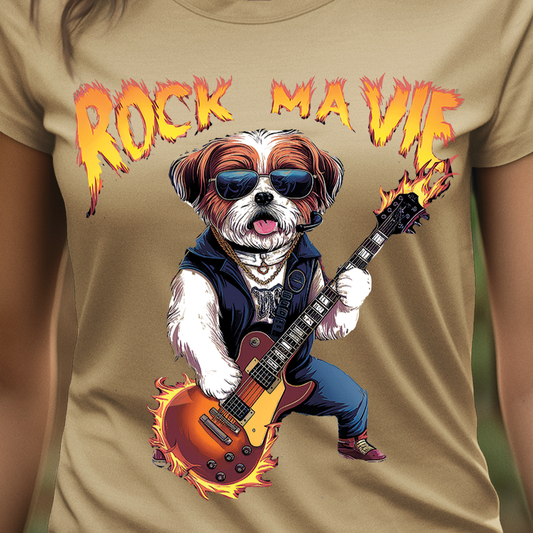 Rock ma vie beige t shirt