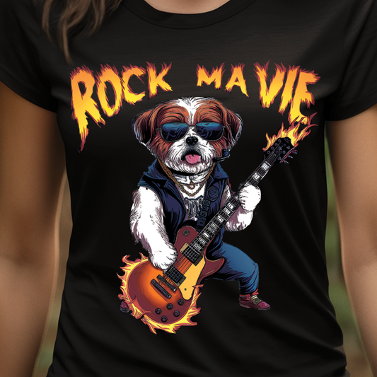 Rock ma vie t shirt black