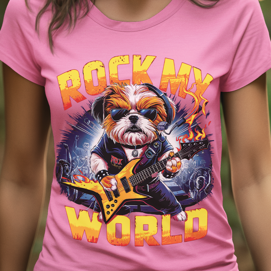 Rock my world pink T shirt