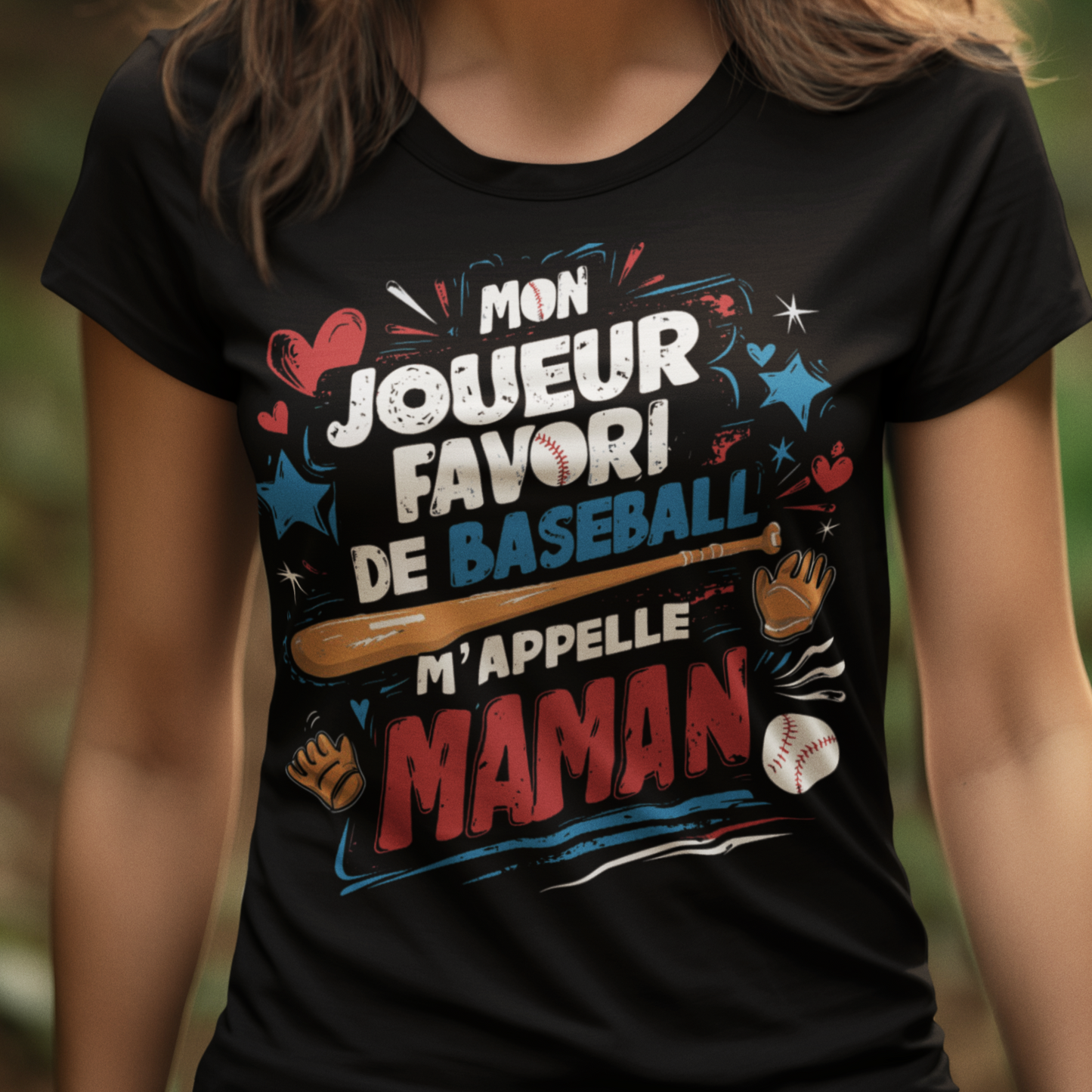 Mon joueur de baseball favori m'appelle maman