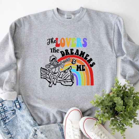 rainbow connection crew neck