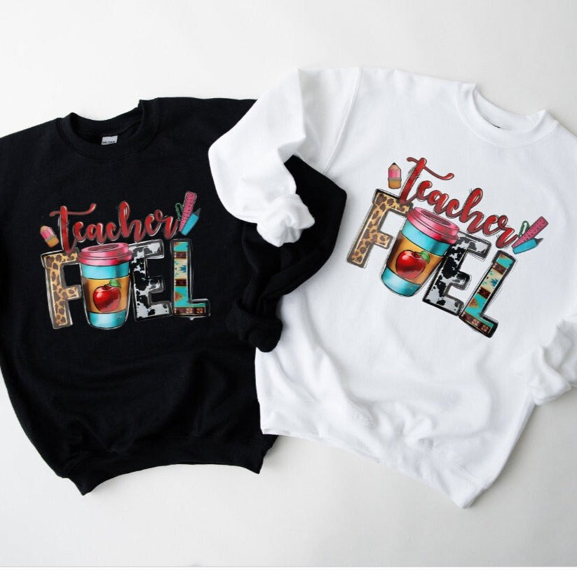 Teacher Fuel Crew necks